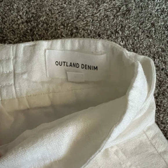 Outland Denim White Linen Skirt - Picture 4 of 16